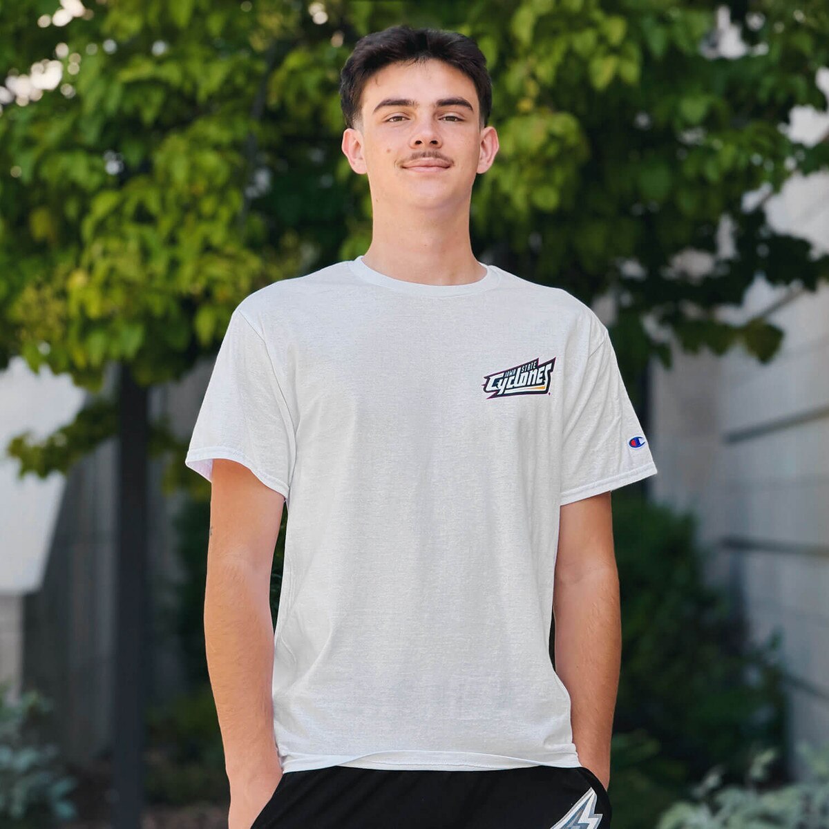 Champion Spirit Collection Wordmark White Short Sleeve T-Shirt